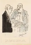 Osbert Lancaster, Sir Osbert Lancaster, C.B.E. (1908-1986) Well If You Can'T Remember I Can Make A Jolly Good Guess, ink & coloured pencil