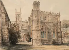 Charles Walter Radclyfe, A Print Of Winchester College, lithograph