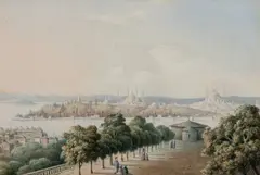 John Dugmore Of Swafham, A View Of Constantinople & The Golden Horn, watercolour Each: