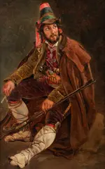 Louis Leopold Robert, A Brigand, oil on board