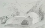 Hercules Brabazon Brabazon, A Pair Of North African Scenes, pencil and charcoal heightened with white each approx