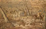 Charles Hunt, Four Plates: The Meet, Breaking Cover, Full Cry, The Death, aquatint