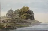 Lieutenant General Ezekiel Barton, An Indian View, pencil and watercolour