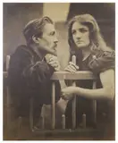 Julia Margaret Cameron, Conversation Piece (Mary Ryan And Young Man At Fence, Photographs and Optical Toys
