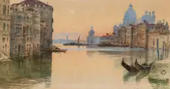 Alexandre Nicolaevich Roussoff, Alexandre Nicolaevich Roussoff (1844-1928) (Count Volkov-Muromtsoff) A View Of Venice, watercolour