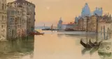 Alexandre Nicolaevich Roussoff, Alexandre Nicolaevich Roussoff (1844-1928) (Count Volkov-Muromtsoff) A View Of Venice, watercolour