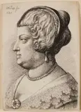 Wenceslaus Hollar, Portrait Of Marie De Medici