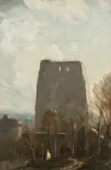 Charles Holmes, The Tower Of Oxford Castle, oil on canvas board