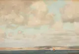 Frank Richards, Cloud Effects - Mounts Bay, oil on board