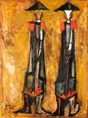 Carabinieri by Giuseppe Gambino, oil on canvas, sold Oct 2018