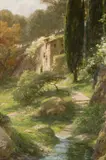 Frank Bernard Dicksee, An Italian Garden, oil on panel