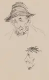 Arthur Rackham, Study Of A Man, pencil