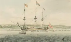 Robert Cleveley, His Majesty King George Iii Boarding The Royal Yacht, watercolour