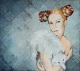 Biała Dama by Sylwia Mużyło-Bajsarowicz, olej, płótno, sold Mar 2015