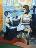 Piotr Urbanek, Hello Marcello, 2014, 2014, olej, płótno