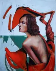 Maciej Cieśla, Moda, 2015, 2015, olej, płótno