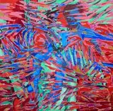 Piotr Kossakowski, Bez tytułu, z cyklu DEKONSTRUKCJA ZDARZEŃ, 2014, 2014, akryl, płótno