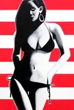 Maciej Zabawa, American girl, 2014, 2014, akryl, płótno