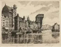 Maurice Berg, Długie Pobrzeże, akwaforta, 12