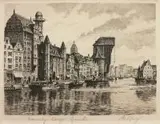 Maurice Berg, Długie Pobrzeże, akwaforta, 12