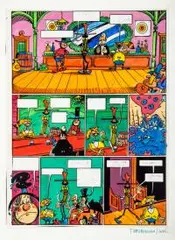 Tadeusz Baranowski, Skąd się bierze woda sodowa, około 1981 r., komplet plansz komiksowych tusz, papier