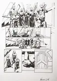 Nikodem Cabała, Biocosmosis. 1: Enone, 2006 r., 2006, plansza komiksowa str. 20 tusz, ołówek, papier