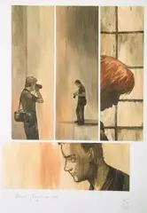 Joanna Karpowicz, Kolejne zdjęcie, 2014 r., 2014, plansza komiksowa str. 34 akryl, płócienny papier