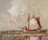 Rudolf Priebe, Łodzie na brzegu