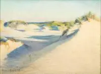 G. Bruckner, Wydmy, 1940 r., 1940, pastel, papier