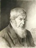 Aleksander Sochaczewski, Portret mężczyzny, 1885 r., 1885, ołówek, węgiel
