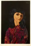 Brunetka by Moïse Kisling, litografia barwna, 49, sold Nov 2014