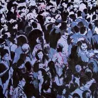 Marzena Bis, Z cyklu Crowd, 2014, 2014, olej, płótno
