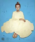 Renata Magda, Oczekująca II, 2014, 2014, technika mieszana, akryl, płótno