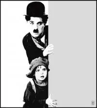 Marek Wrzesiński, Charlie Chaplin, 2014, 2014, olej, akryl na płótnie
