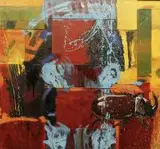 Paweł Daciuk, Zamknięte notatki IV, 2014, 2014, technika własna, deska