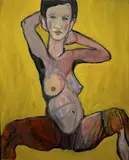 Tomasz Tajak, Kuszenie Adama, 2014, 2014, akryl, płótno