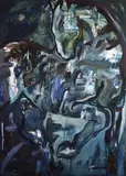 Edyta Hul, Zwierzę 6-5, 2014, 2014, olej, akryl, techn mieszana, płótno
