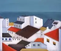Natalia Sroka, Altea z cyklu El pueblo, 2014, 2014, akryl, płótno
