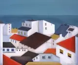 Natalia Sroka, Altea z cyklu El pueblo, 2014, 2014, akryl, płótno