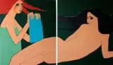 Katarzyna Janiec-Piłat, Siostry, 2010, 2010, dyptyk, akryl, płótno