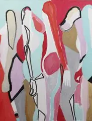 Urszula Teperek, La dolce vita, 2014, 2014, akryl, płótno