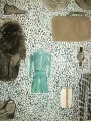 Ewa Guzy, Fashion victims XXXXIV, 2014, 2014, akryl, tempera, płótno