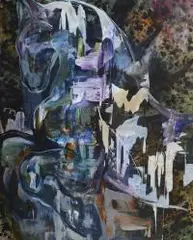 Edyta Hul, Koń 9-2, 2014, 2014, akryl, płótno