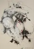 Para, 2013 by Andrzej Domżalski, 2013, akryl, tusz, papier, sold Oct 2014