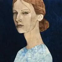 Katarzyna Kołtan, Favia, 2014, 2014, tempera jajeczna, płyta