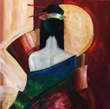 Marta Kurczyńska, Kaori, z cyklu Bijin-ga, 2014, 2014, akryl, płótno