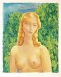 Ewa by Moïse Kisling, litografia barwna, papier, sold Aug 2014