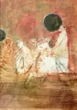 Józefa Wnuk, Nietoperz, 1969 r., 1969, akwarela, gwasz, papier, 41
