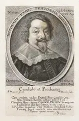 Willem Hondius, Candide et Prudenter?, Portret Nicolausa Pahla, burmistrza Gdańska, według rysunku S. Wageneramiedzioryt, wym. arkusza 18