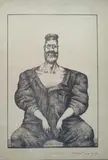Jerzy Duda-Gracz, Chory fachowiec, litografia, papier